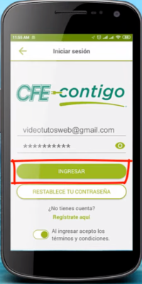Pagar recibo de luz con CFE Contigo app_2
